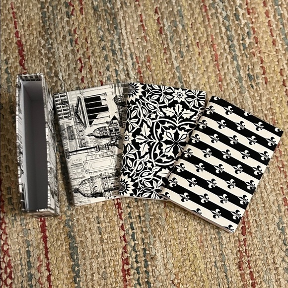 Other - Set of 3 Black and White Patterned Journal/Notebooks
